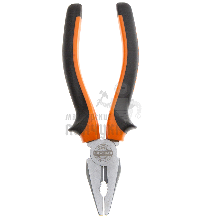 Плоскогубцы 150мм комбинир. двухкомп. изолир.ручка "Кузьмич" И-013