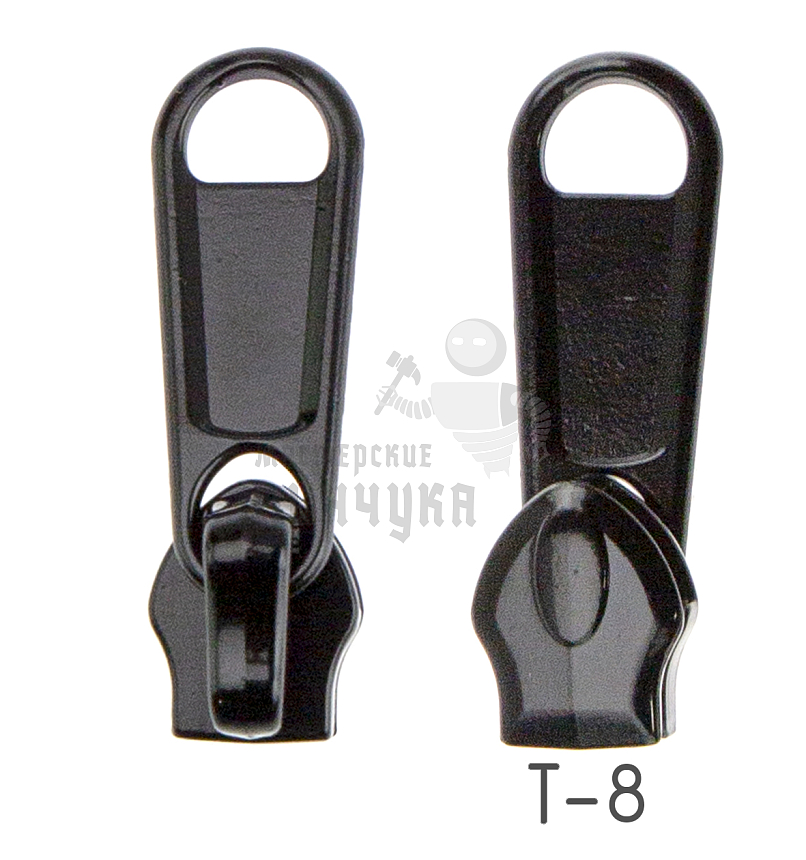 Бегунок для чемодана Т8 "Judson", черный глянец