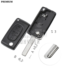 Корпус  Peugeot HU-HCAP CIT-1P HU83 3кн с мест.д/батар.корп.вык.кл. КНР - Чертеж