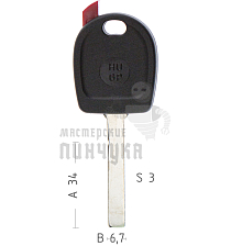 TP00HU6P HU162TE T00HF75P а/пласт.с мест.п/чип Volkswagen/Audi/Porsche - Чертеж