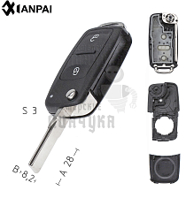Корпус  VW HU-HAA.P1 HU66 HF55P65 2кн.корп.вык.кл(крепл.на болту) VOLKSWAGEN КНР - Чертеж