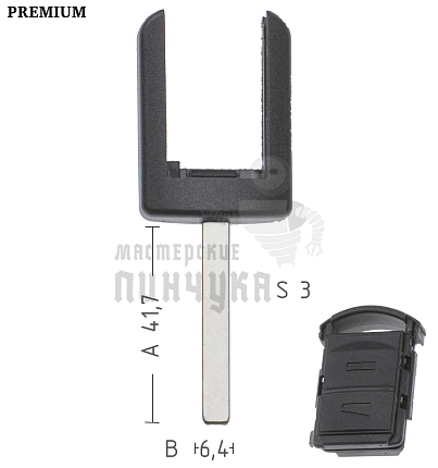 Лезвие TP00OP-11.TL2 HU100 T00HF66P рога(длин. ушки) КНР  OPEL
