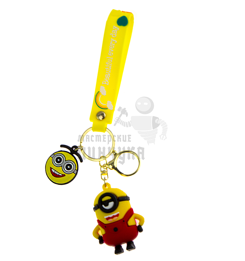 Брелок для ключей "Миньон" Стюарт цв.красный + карабин