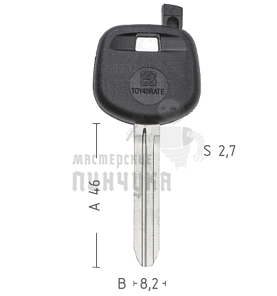 T00TY37P TP00ISU-3D.P1 а/пласт.с мест.п/чип TOYOTA TOY43RATE 