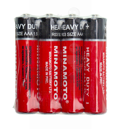 Батарейка Minamoto R03 AAA Shrink 4 Heavy Duty 1.5V (4/60/1200)