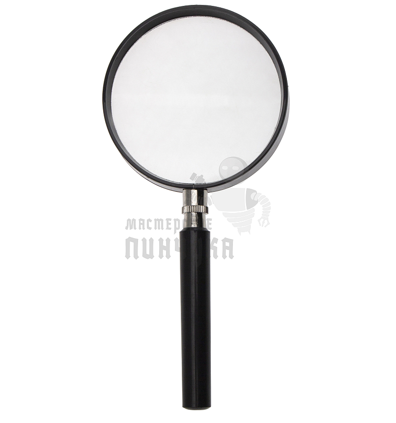 Лупа 3 кратная, D 75 мм, с рукояткой Sparta