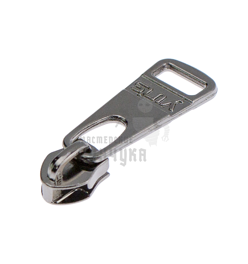 Бегунок для спиральной молнии, тип 5, сумочный N1 цв. никель темн.