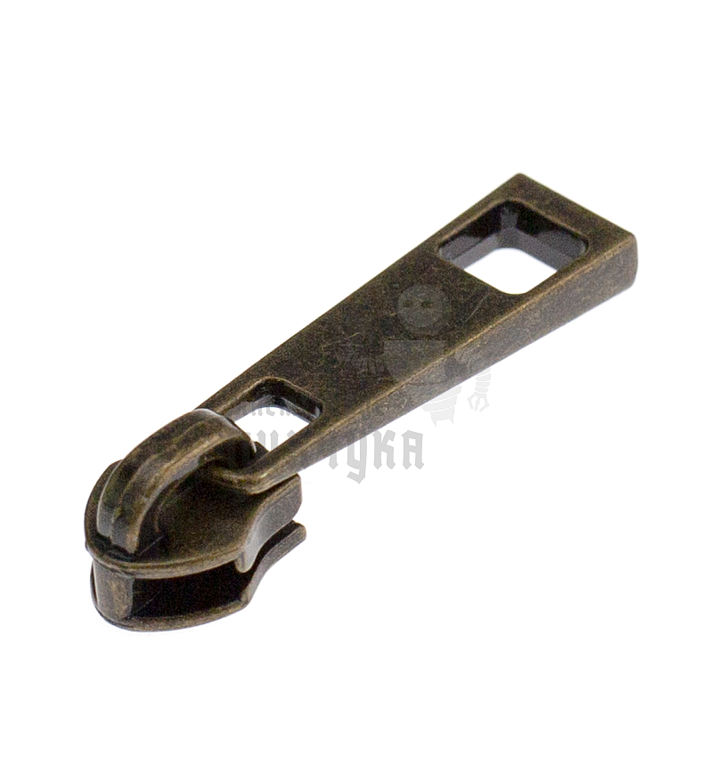 Бегунок сумочный Т7 "JX" (0728), нейлон, античная бронза