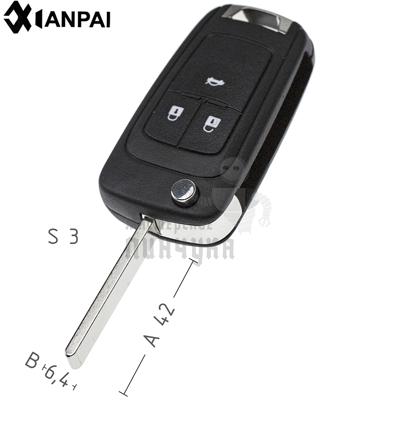 Корпус  Opel OP-11P HU100 3кн.корп.выкидн.кл.  КНР