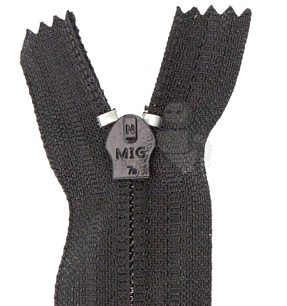 Молния спиральная, Т-7 55см, н/р, цв.чёрный