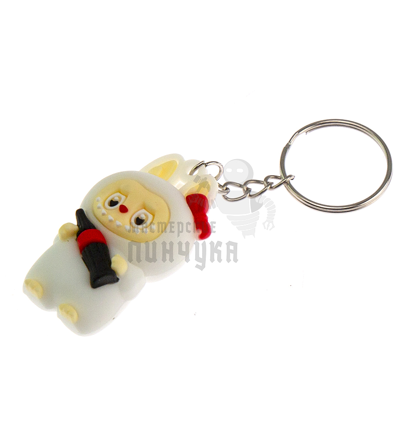 Брелок для ключей "LABUBU" КокаКола черная