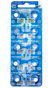 Батарейка часовая RENATA 364 SR621SW BL10 Silver Oxide 1.55V (10/100) - Чертеж