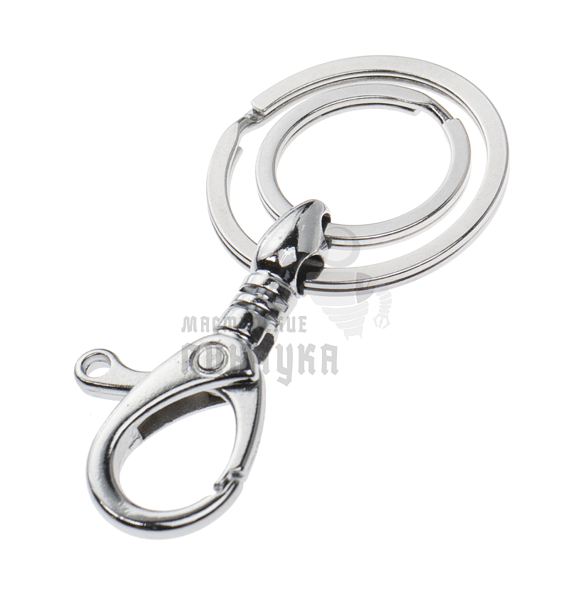 Карабин с двумя кольцами для ключей