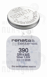 Батарейка часовая RENATA R390 SR1130SW BL1 (1/10/100) - Чертеж