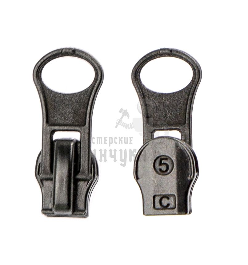 Бегунок Т5 "Judson" для спорт.одежды, гальваника матовая