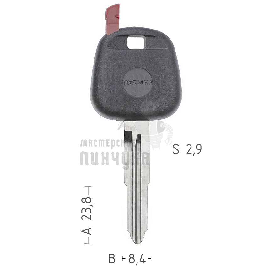 T00TY44RP TOYO-17P TOY46RT0 а/пласт.с мест.п/чип TOYOTA