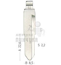 Лезвие №82 WuLing 6390 КНР - Чертеж