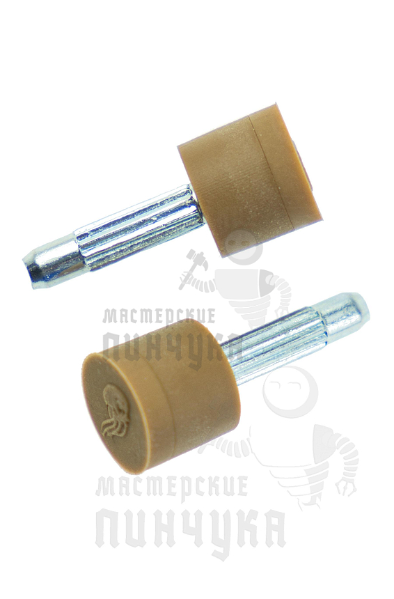 Набойки со штырём Октопус, круглые 8, бежевые