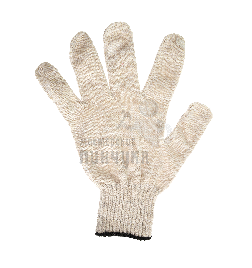 Перчатки 10 класс (5 нитей), белый