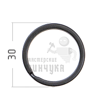 КОЛЬЦО ЧЕРНОЕ 30D ПЛОСКОЕ - Чертеж