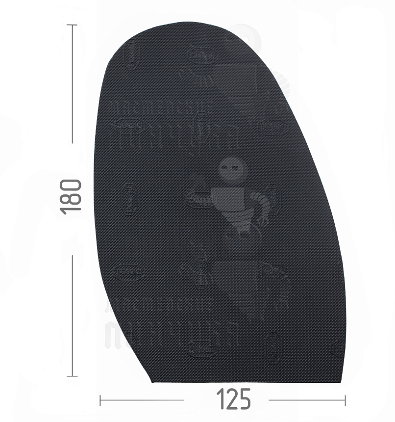 Проф. формованная Piligrim "Bissell", разм. 120x185x1,2мм., цв. черный
