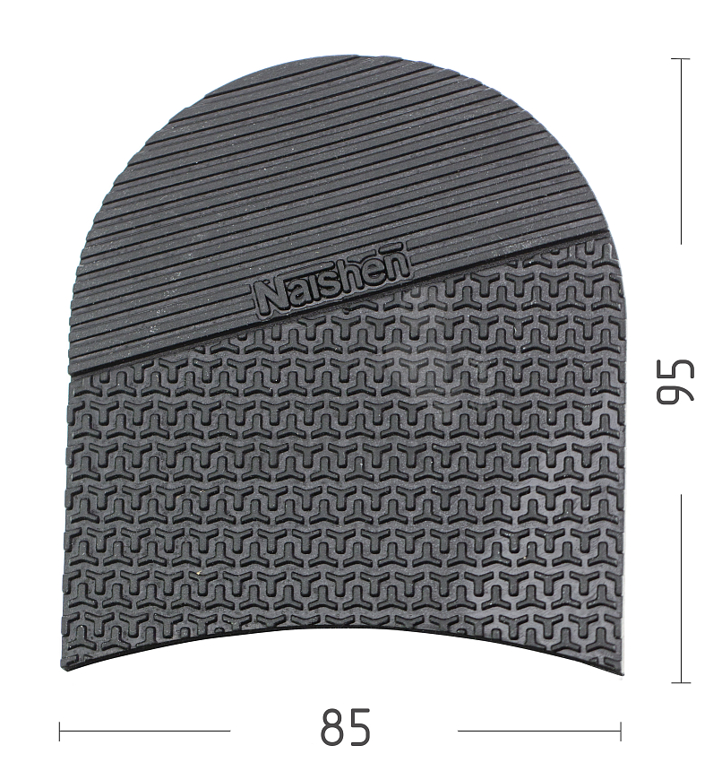 Набойка BISSELL 673, "Рыбий хвост" разм. 95*87*6,5мм, цв. черный