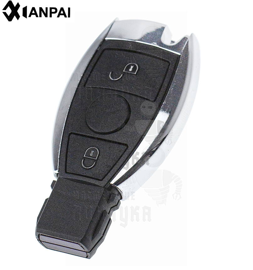 Корпус ключа HU116 2 кнопки хром КНР