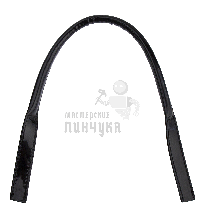 Ручка сумочная круглая с узким креплением 53см (4001-2) Китай Черный лак