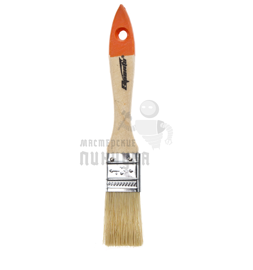 Кисть плоская Slimline 1" (25 мм), натуральная щетина, деревянная ручка Sparta