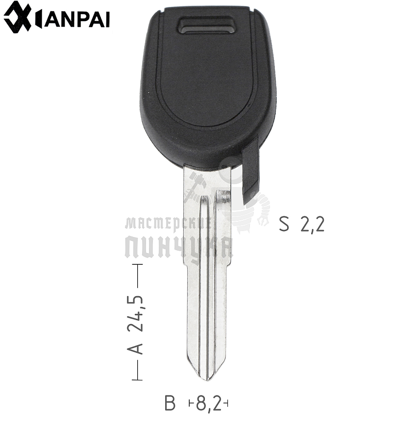 Авто с местом под чип TPX  TP00MIT-12P  MIT8T0  T00MIT7P КНР  ///  MITSUBISHI