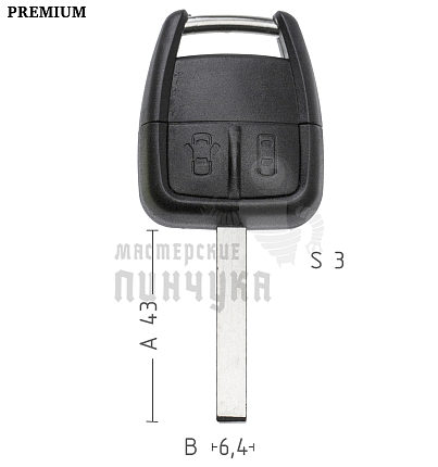 Корпус  OPEL S22 HU100 2кн   КНР