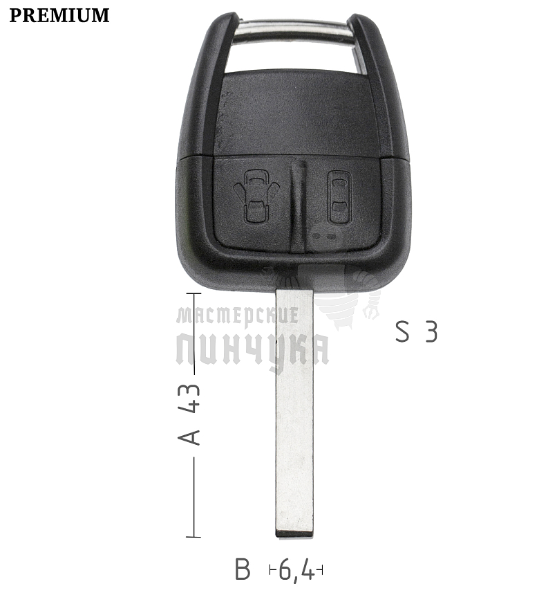 Корпус  OPEL S22 HU100 2кн   КНР