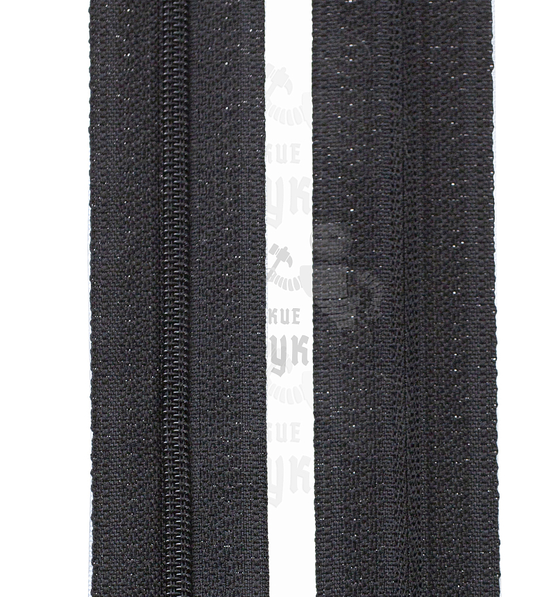 Молния-рулон Спиральная, тип 3, цвет Черный 322