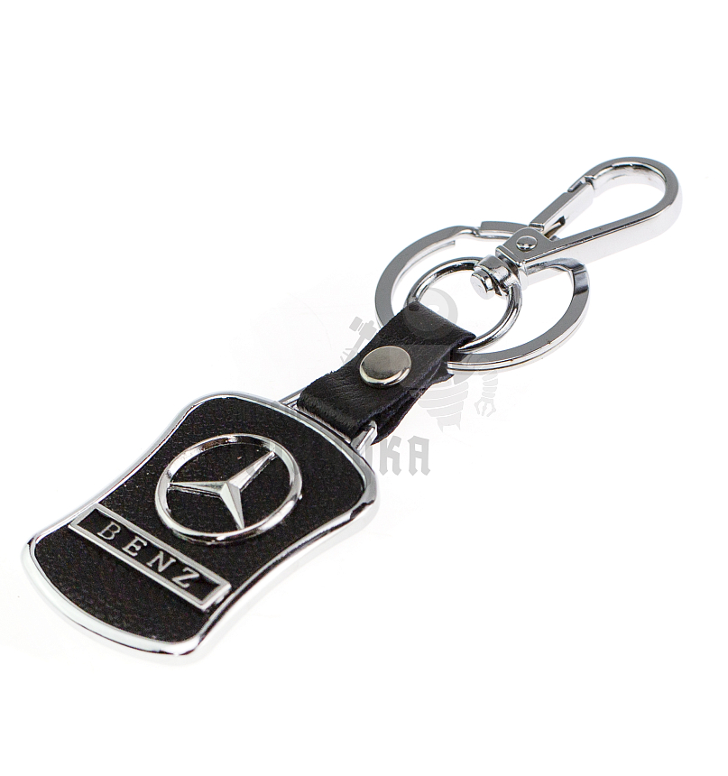 Авто карабин с кольцом для ключей MERCEDES-BENZ Экокожа