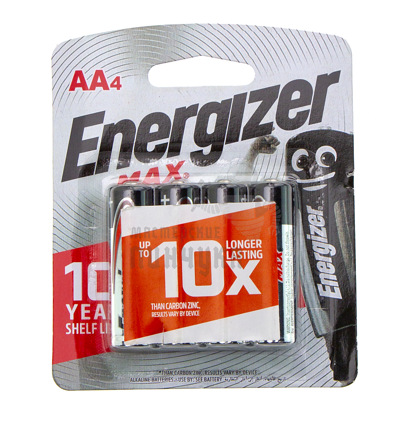 Батарейка Energizer LR06 BL4 MAX (4/96)