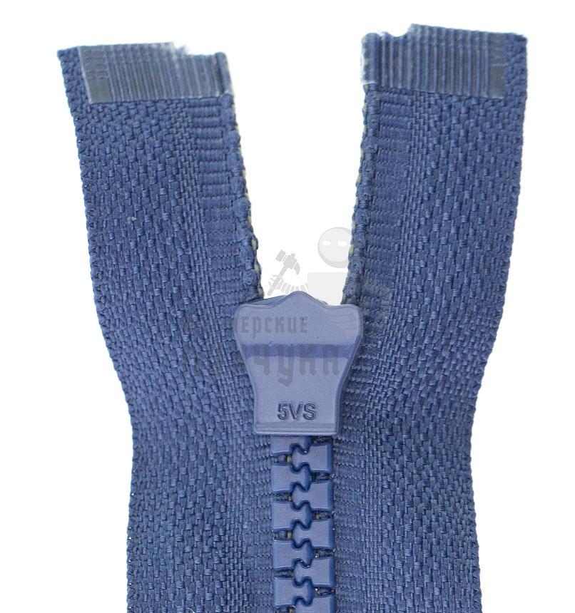 Молния Трактор "JUDSON", 120см, Тип-5, разъёмная двухзамковая, цв.синий