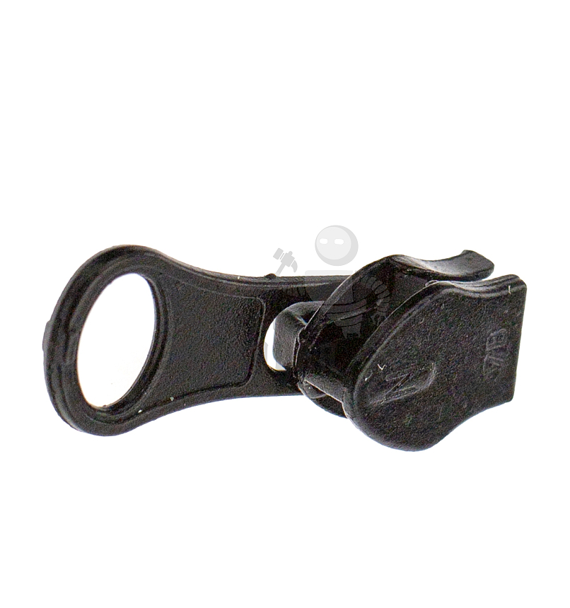Бегунок для спиральной молнии, тип 7, автомат, "ГРУША" цв. черный 322 