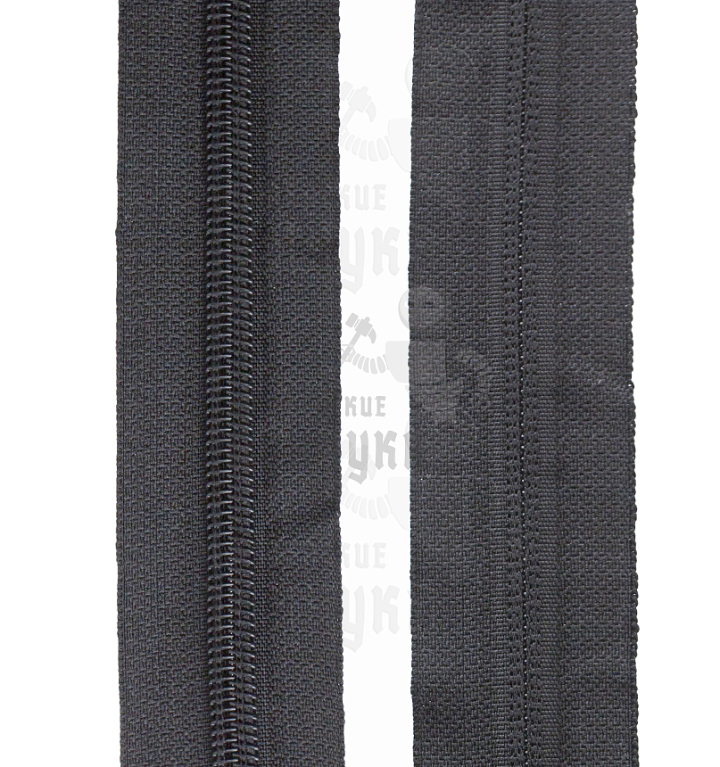 Молния-рулон Спиральная, тип 5, цвет Черный 322 