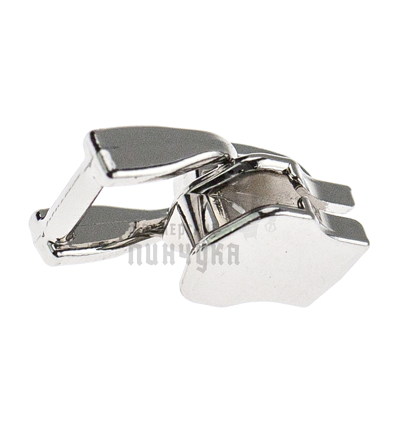 Бегунок сумочный Т5 "JX" (0493), металл, светлая гальваника