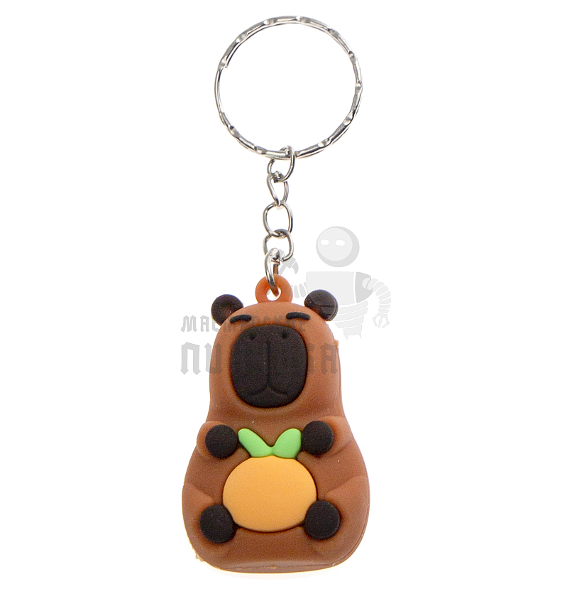 Брелок для ключей "Капибара+апельсин" 