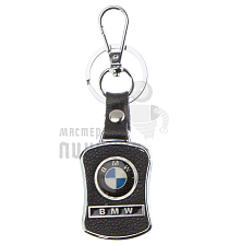 Авто карабин с кольцом для ключей BMW Экокожа (рифленая) - Чертеж