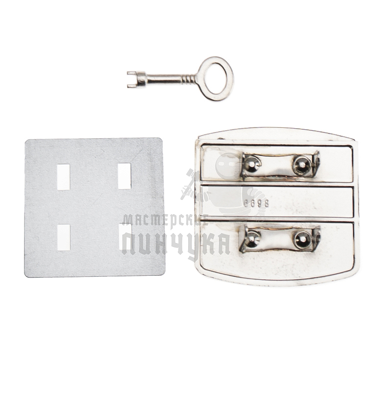 Замок портфельный 07895 цв. никель