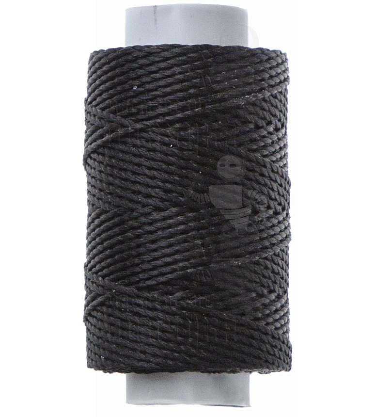 Нитки вощеные "Малышка" черные 50м