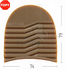 Набойки Topy  Serac, р-р 168, цв. карамельный (93) - Чертеж