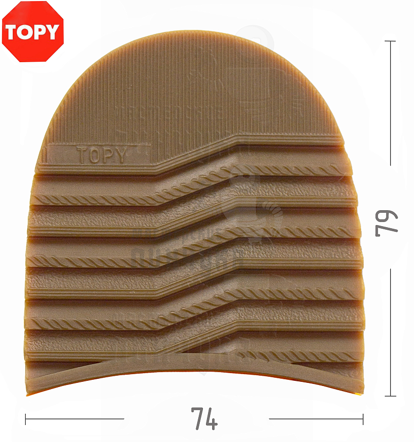 Набойки Topy  Serac, р-р 168, цв. карамельный (93)