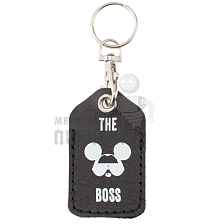 Чехол брелок «THE BOSS» с карабином, цв.черный  - Чертеж