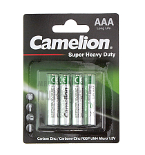 Батарейка Camelion Super Heavy Duty  R03 4BL  1.5V (4/40/200) - Чертеж