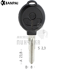 Корпус ключа MIT8D  MIT11R  MIT8R 3 кнопки КНР/  MITSUBISHI - Чертеж