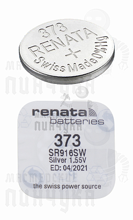 Батарейка часовая RENATA R373 SR916SW BL1 (1/10/100)