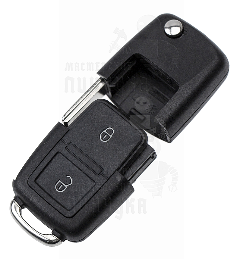 Корпус выкидного ключа HU-HAA.P1 HU66 HF55P65 2 кнопки КНР  VOLKSWAGEN